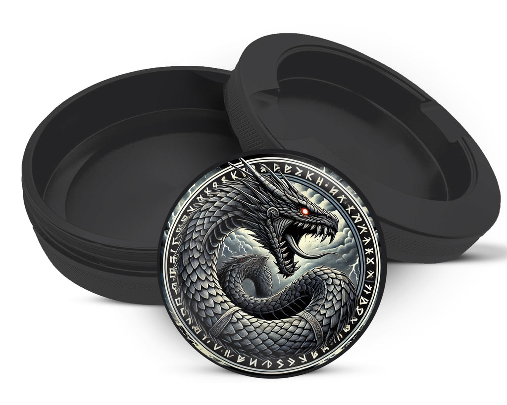 Snus Storage Case World Serpent Jormungandr Black