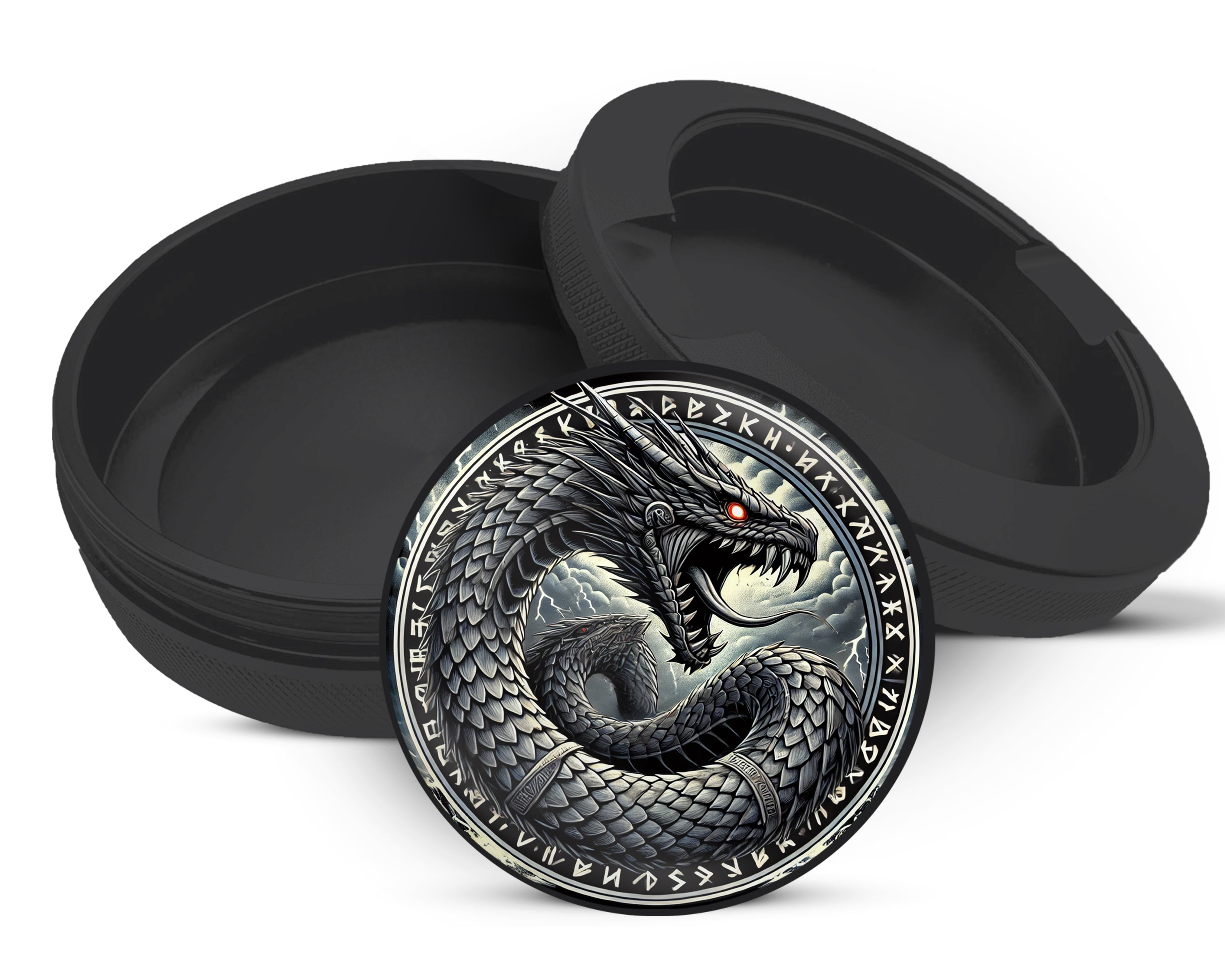 Snus Storage Case World Serpent Jormungandr Black