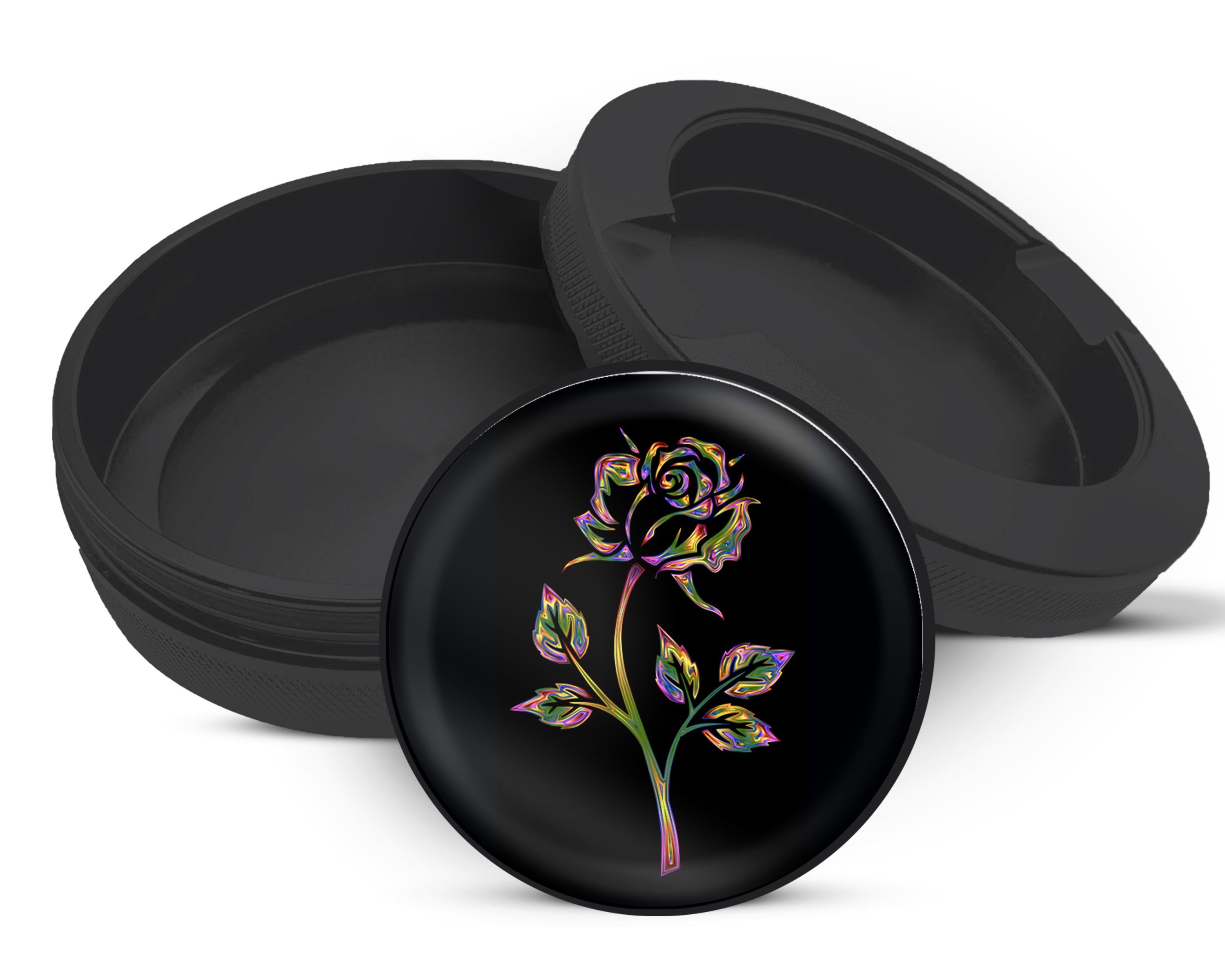 Snus Storage Case Rose Gift For Her Black