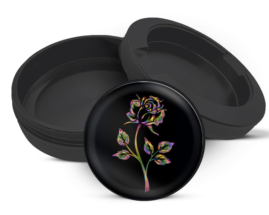 Snus Storage Case Rose Gift For Her Black