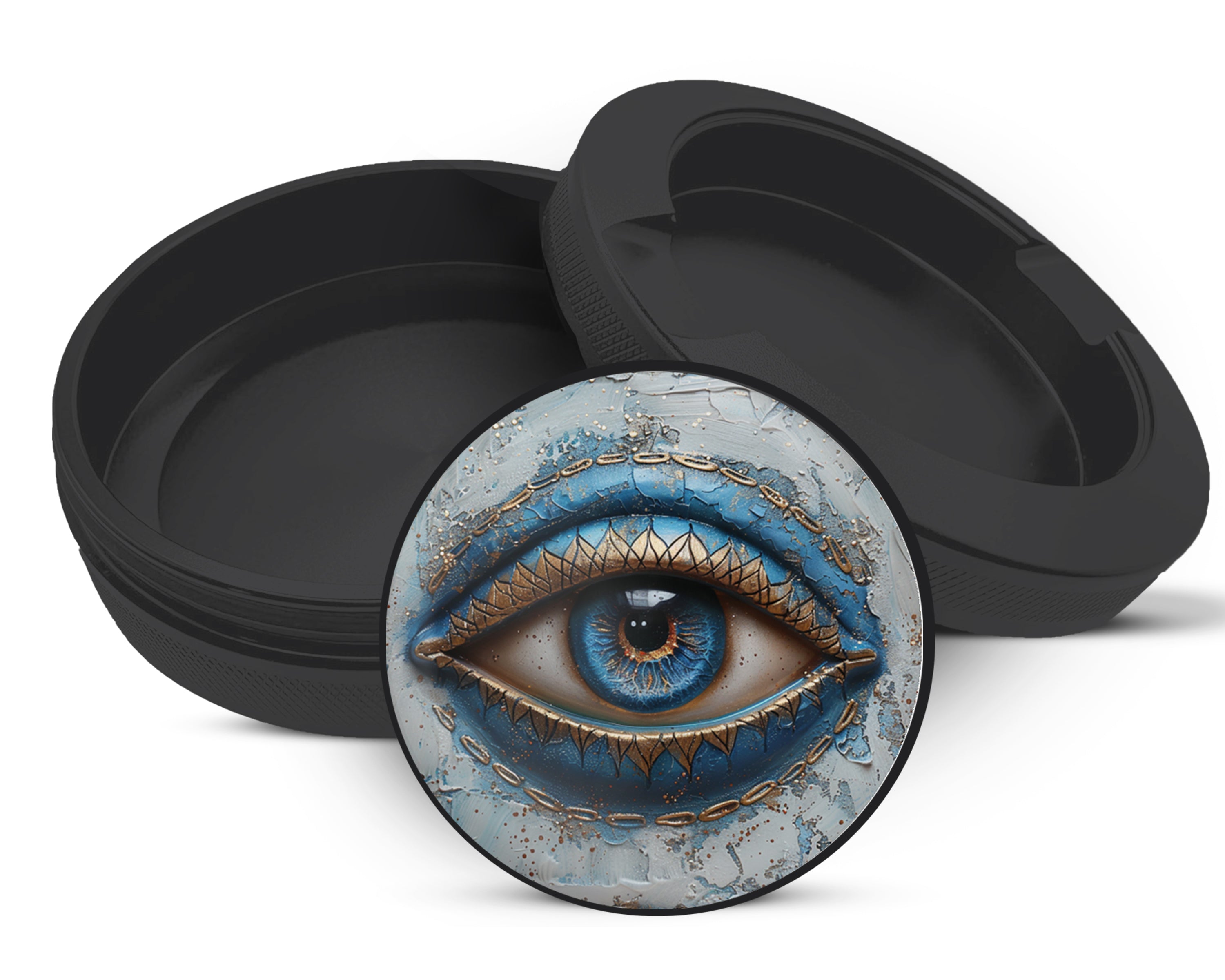 Snus Storage Case Modern Nazar Evil Eye Black