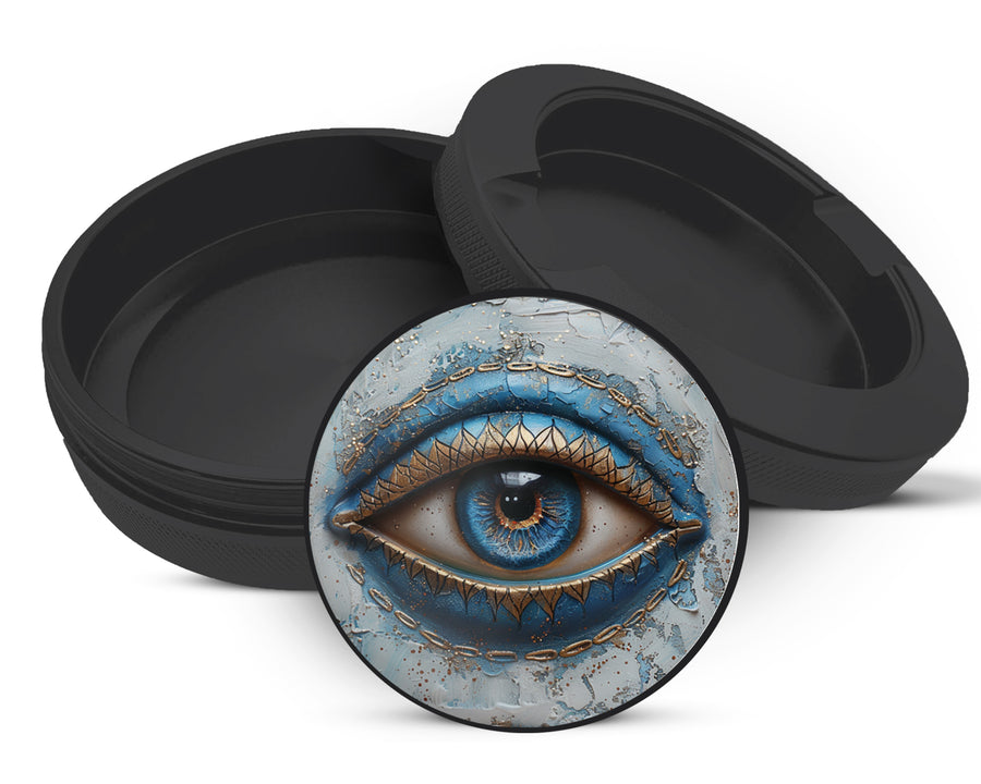 Snus Storage Case Modern Nazar Evil Eye Black