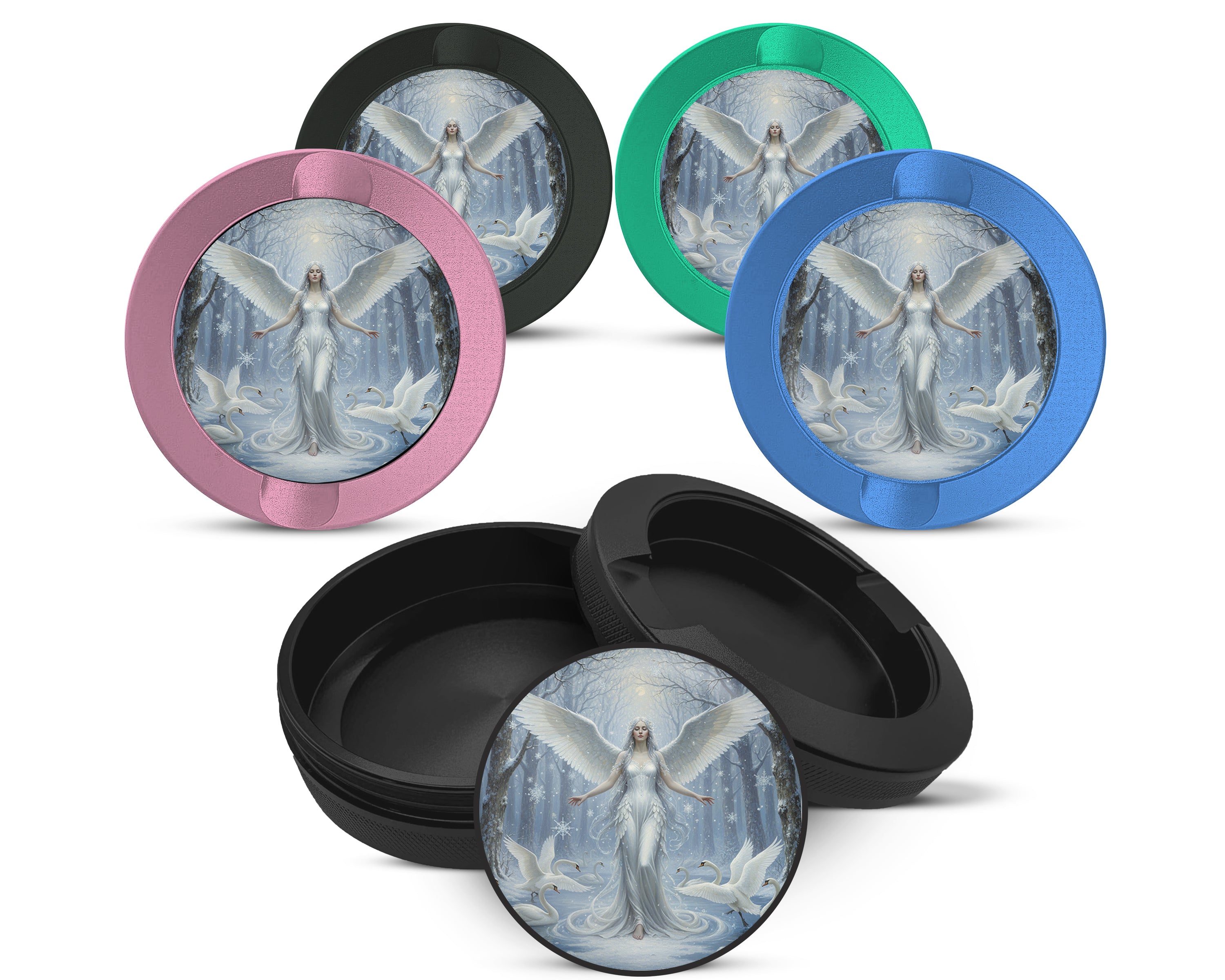 Snus Storage Case Winter Swan Queen Angel 