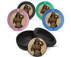 Snus Storage Case Tough Tattooed Woman with Bandana Pin-Up Vibes 
