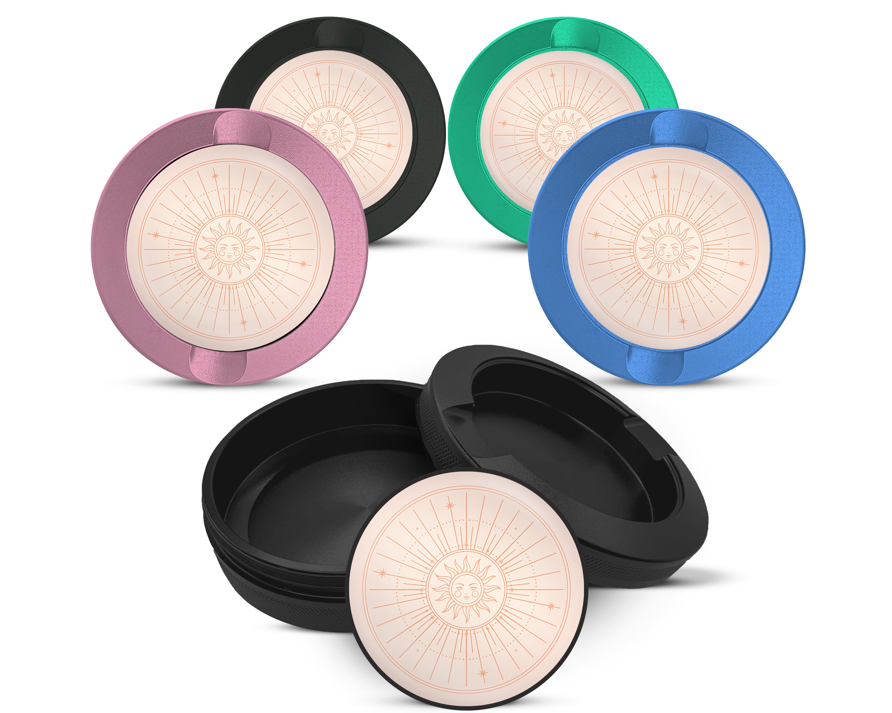 Snus Storage Case Boho Celestial Sunburst Face 