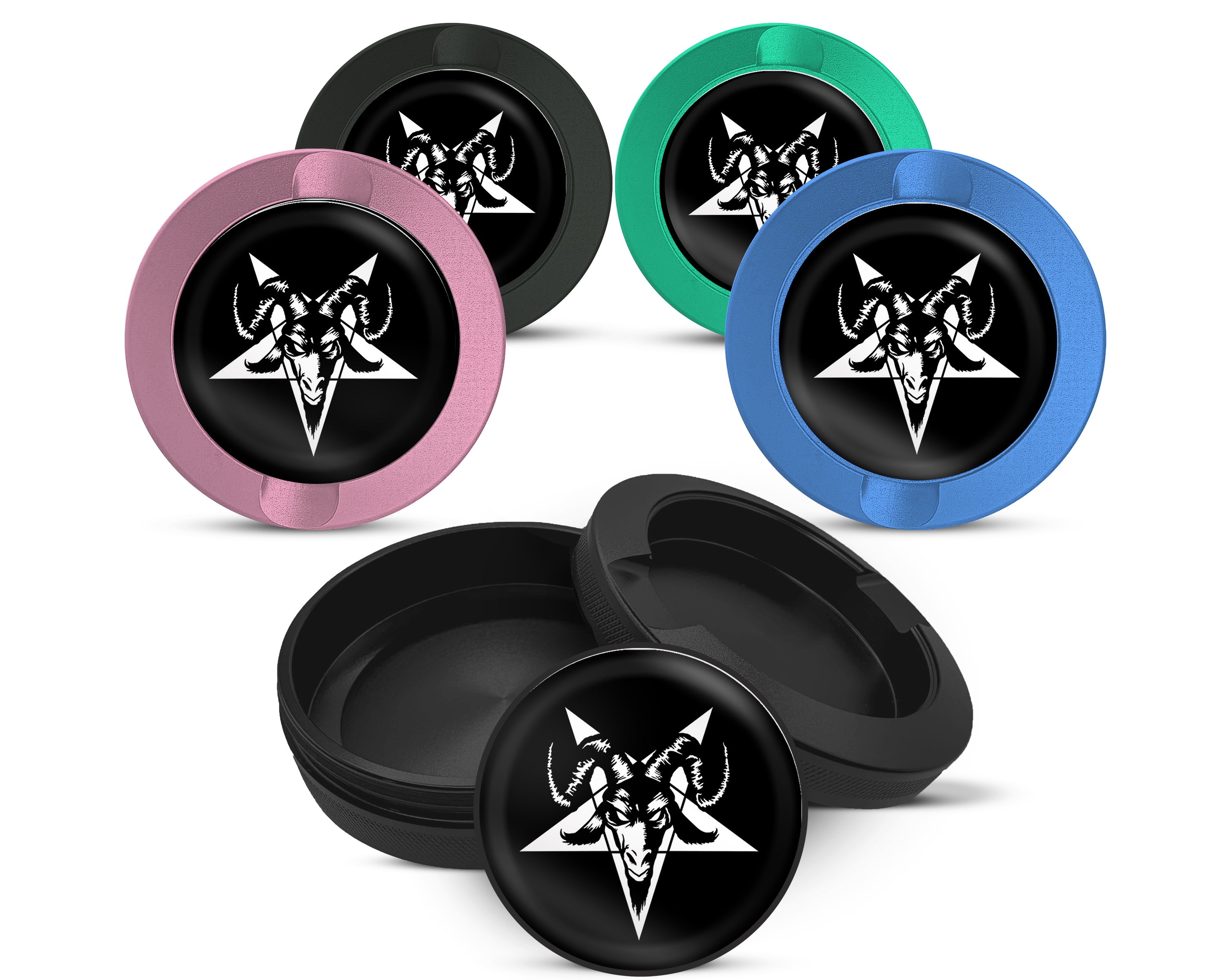 Snus Storage Case Goat Skull Satanic 