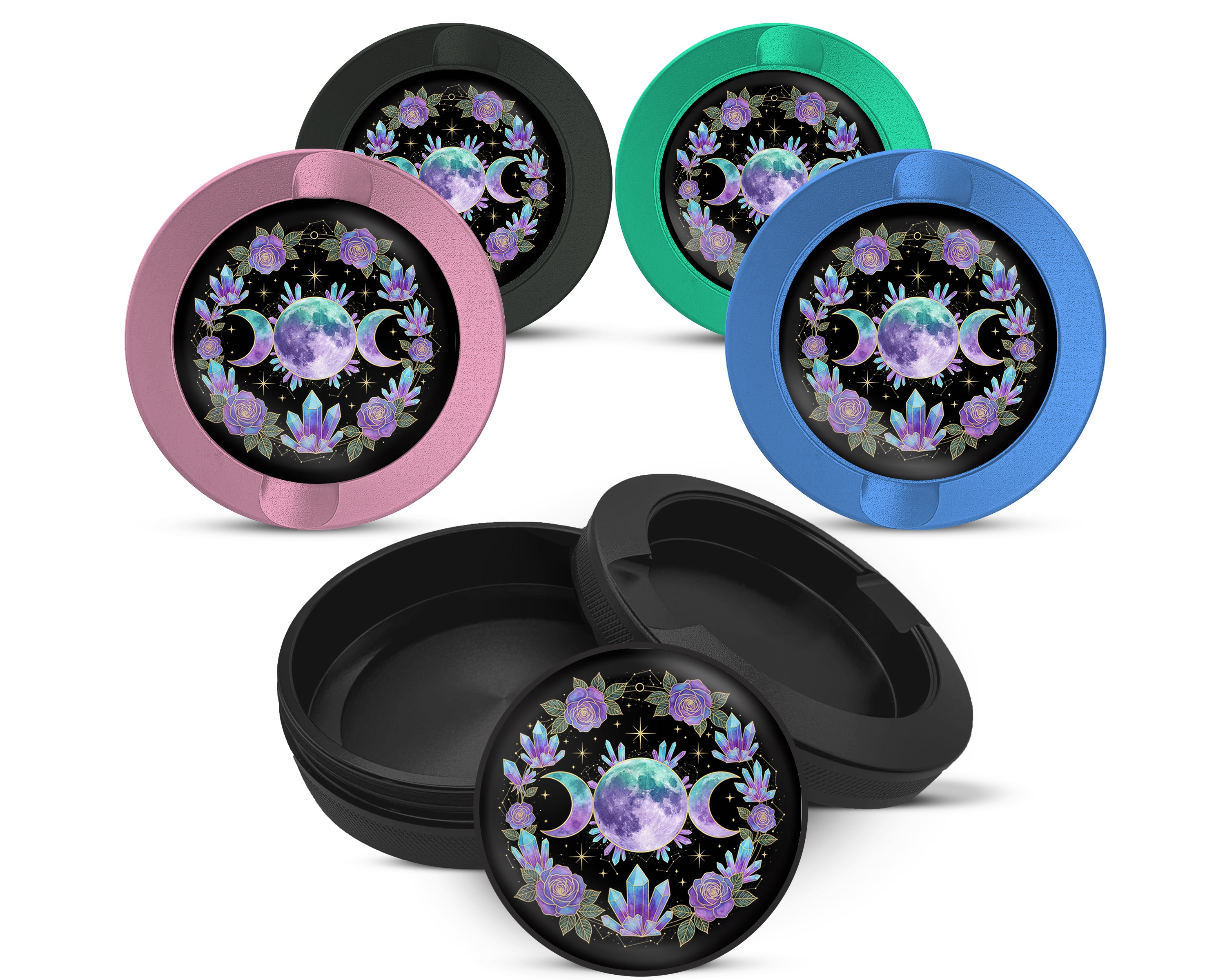 Snus Storage Case Crystal Moon Goddess Mandala 