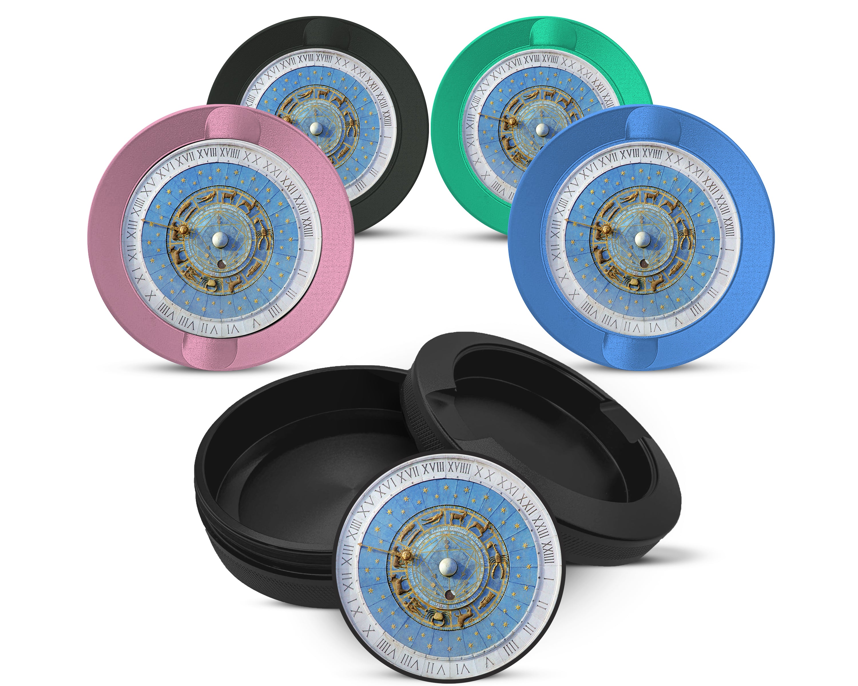 Snus Storage Case Astrological Zodiac Signs Clock 
