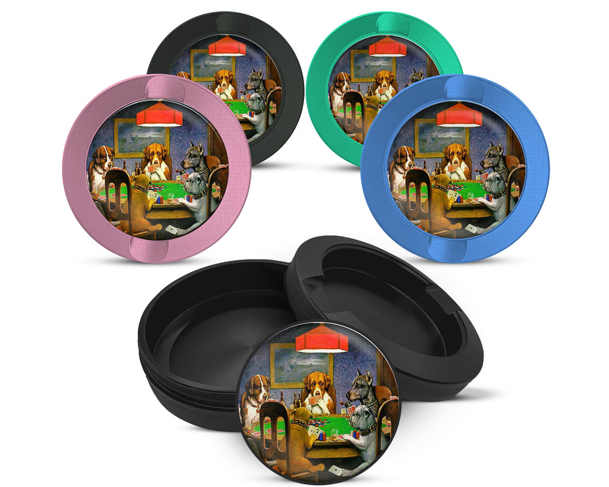 Snus Storage Case A Friend In Need, Dogs Playing Poker, by Cassius Marcellus Coolidge, Famous Artwork 