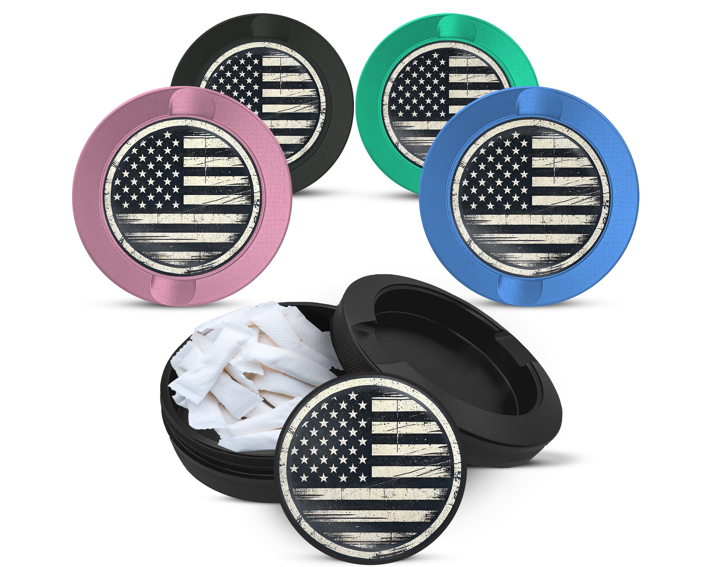 Snus Storage Case USA Flag American Flag 