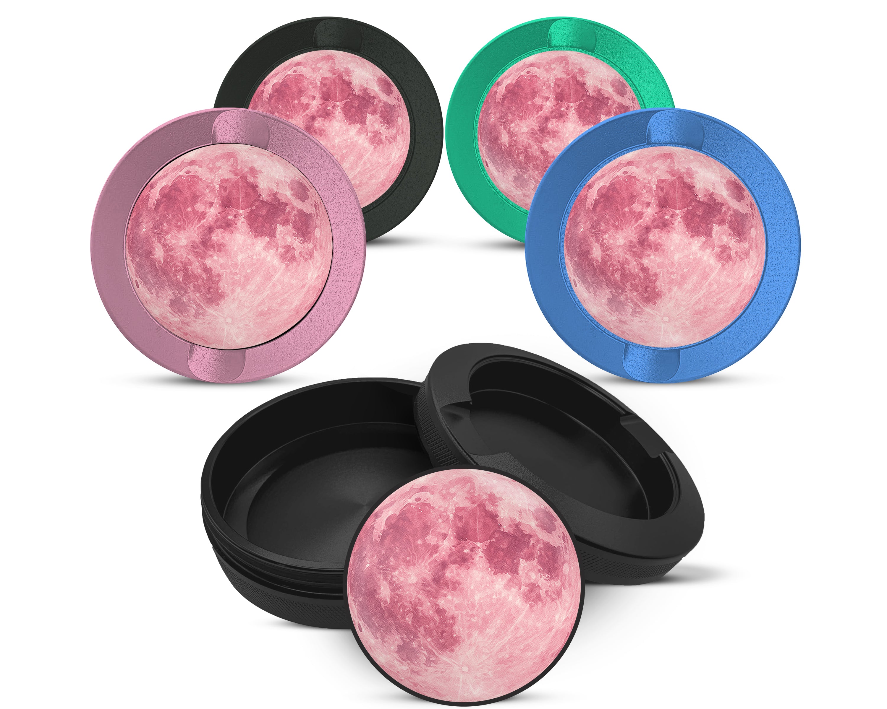 Snus Storage Case Soft Pink Moon Boho Celestial Vibes 