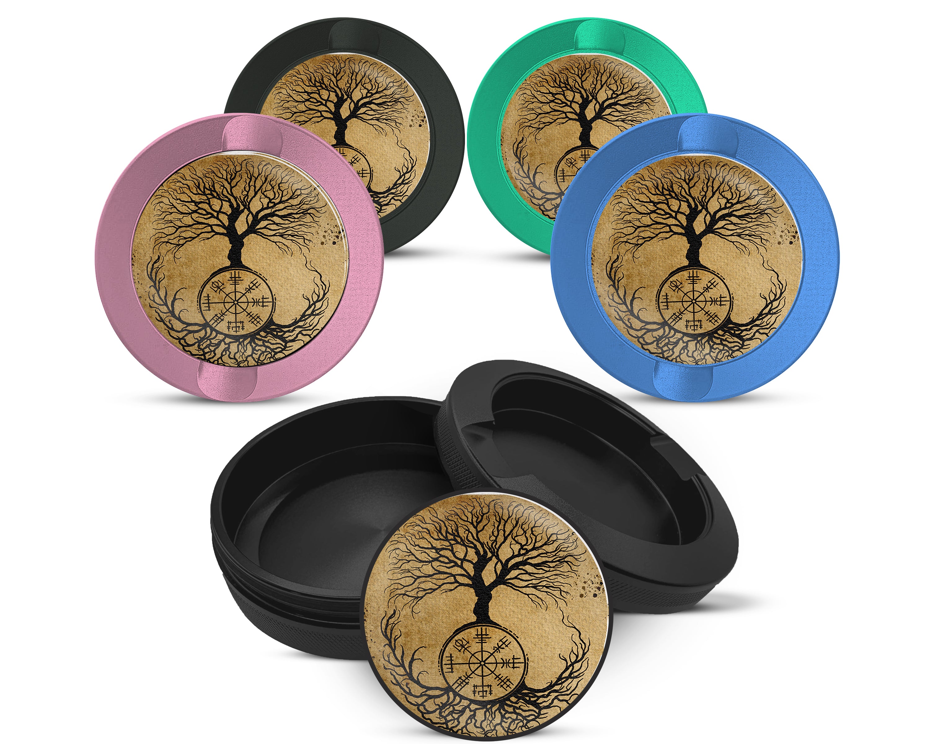 Snus Storage Case Viking Grinder Tree of Life 