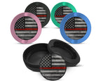 Snus Storage Case Thin Red Line - Support Firefighters Flag 