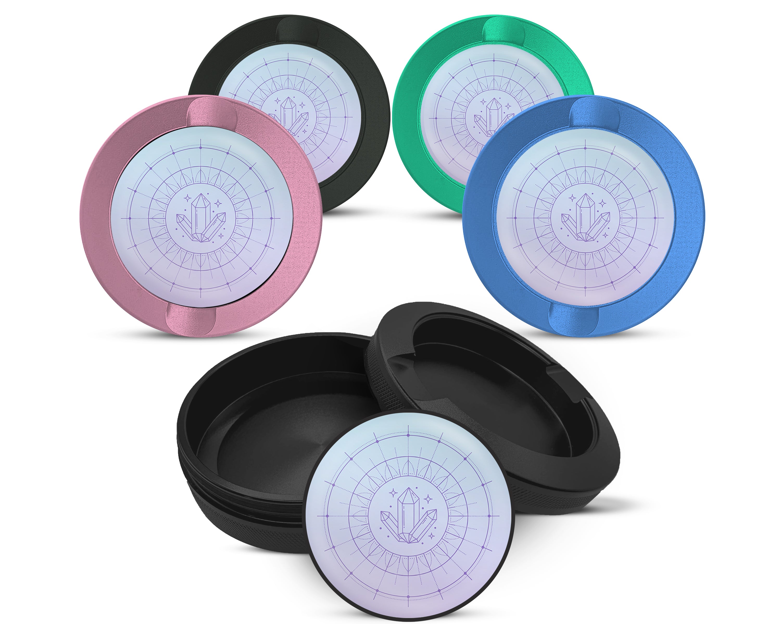 Snus Storage Case Celestial Crystal Energy Grid 