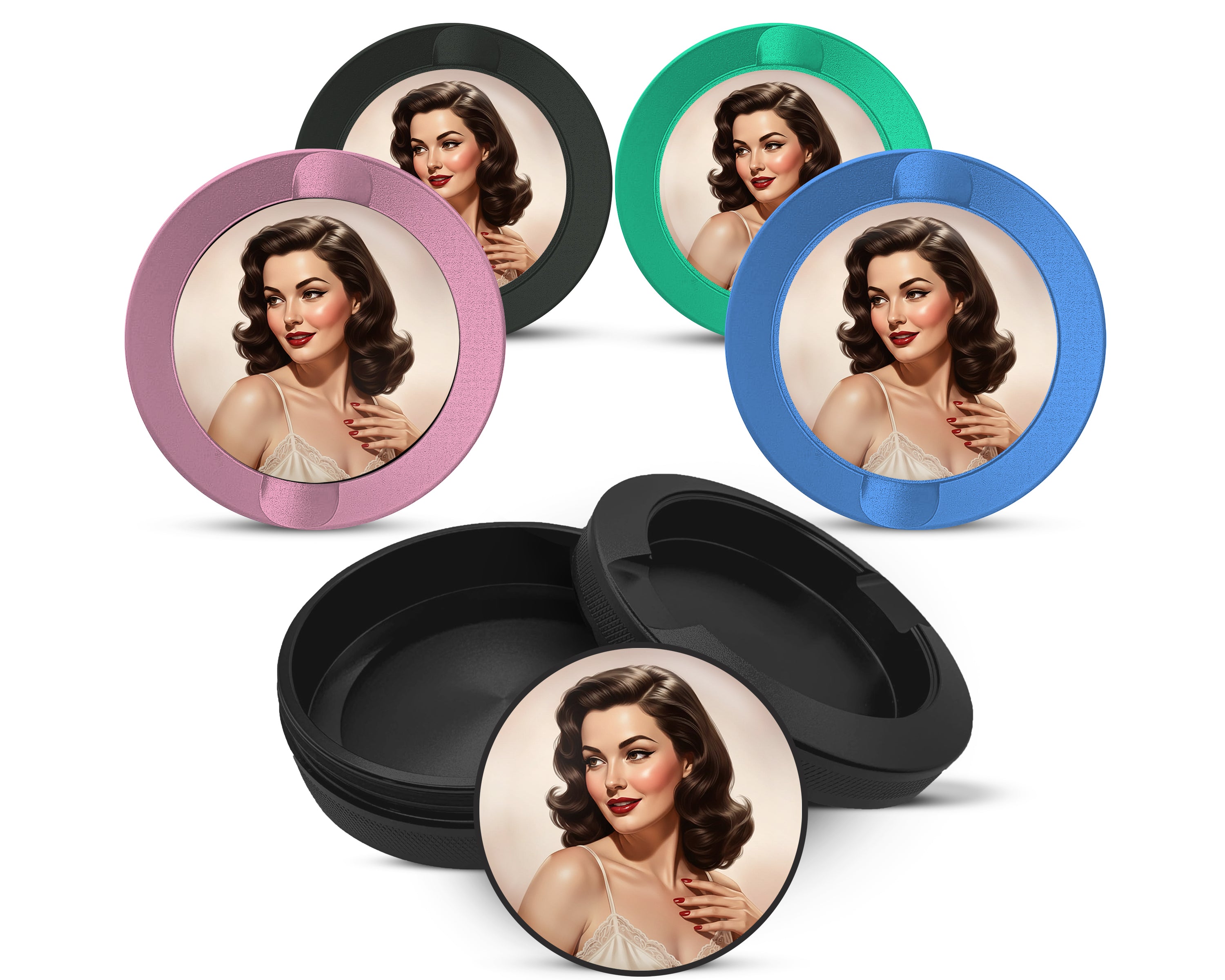Snus Storage Case Classic Hollywood Pinup Glam 