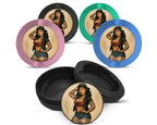 Snus Storage Case Pin-Up Girl with Tattoos Classic Rockabilly Style 