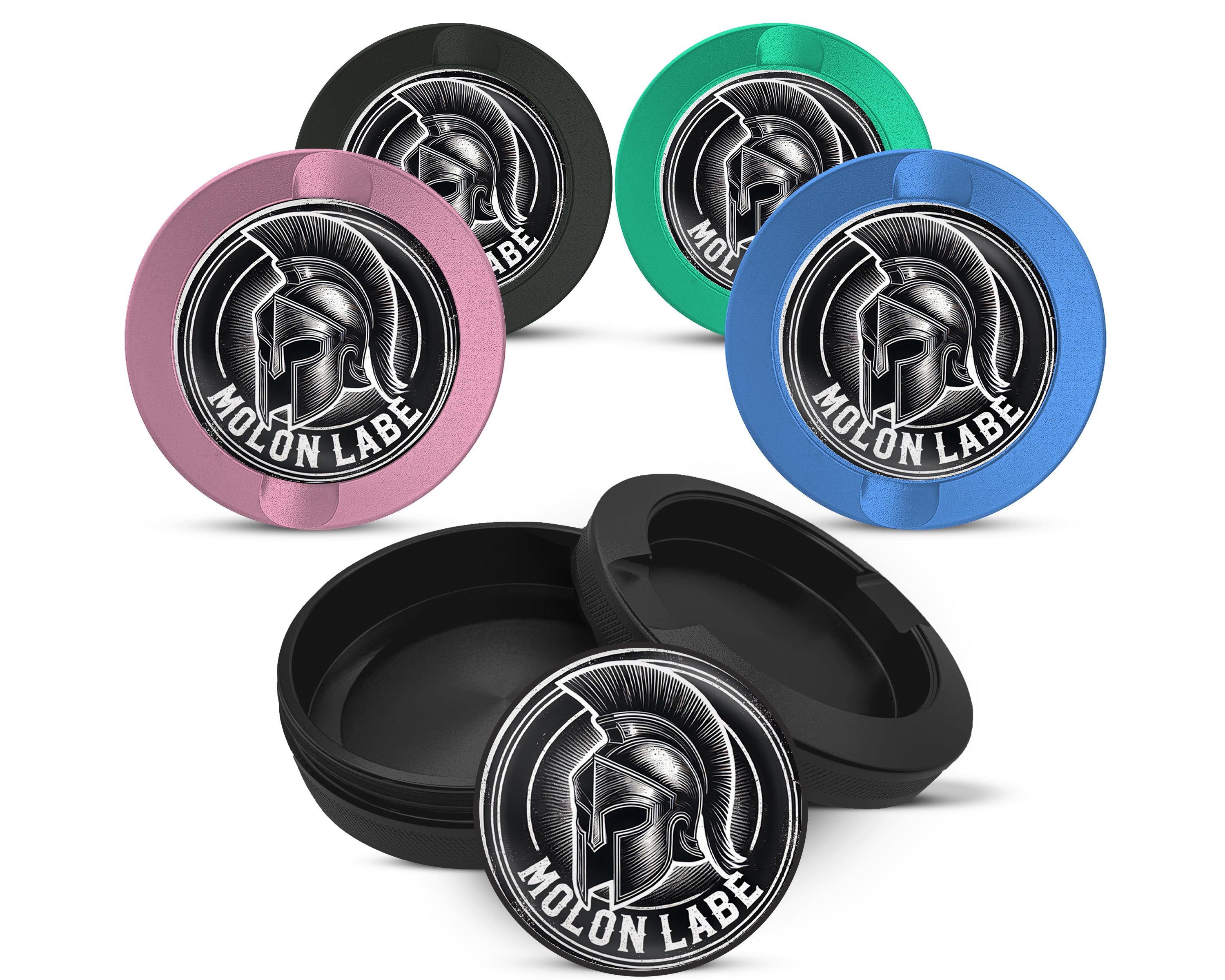 Snus Storage Case Molon Labe Spartan Helmet 
