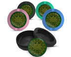 Snus Storage Case Golden Lotus Blossom 