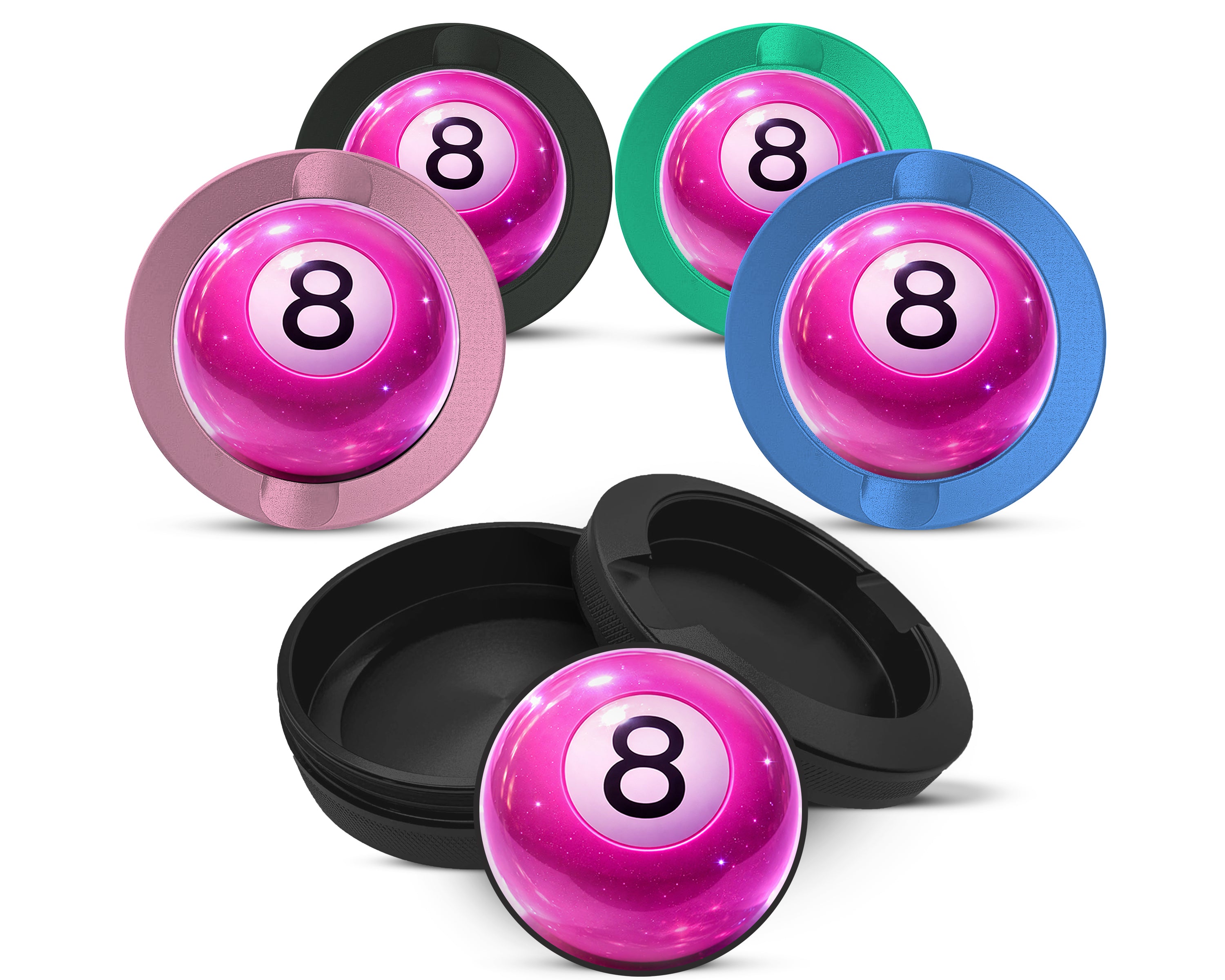 Snus Storage Case Glossy Pink Magic 8 Ball Pop Aesthetic 