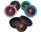 Snus Storage Case Black Hole Galaxy Spiral with Red Rose 