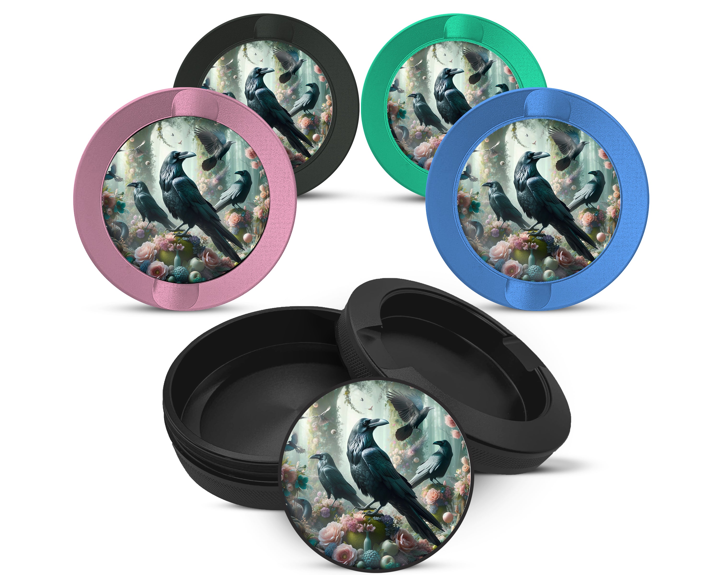Snus Storage Case Psychedelic Ravens Goblincore 