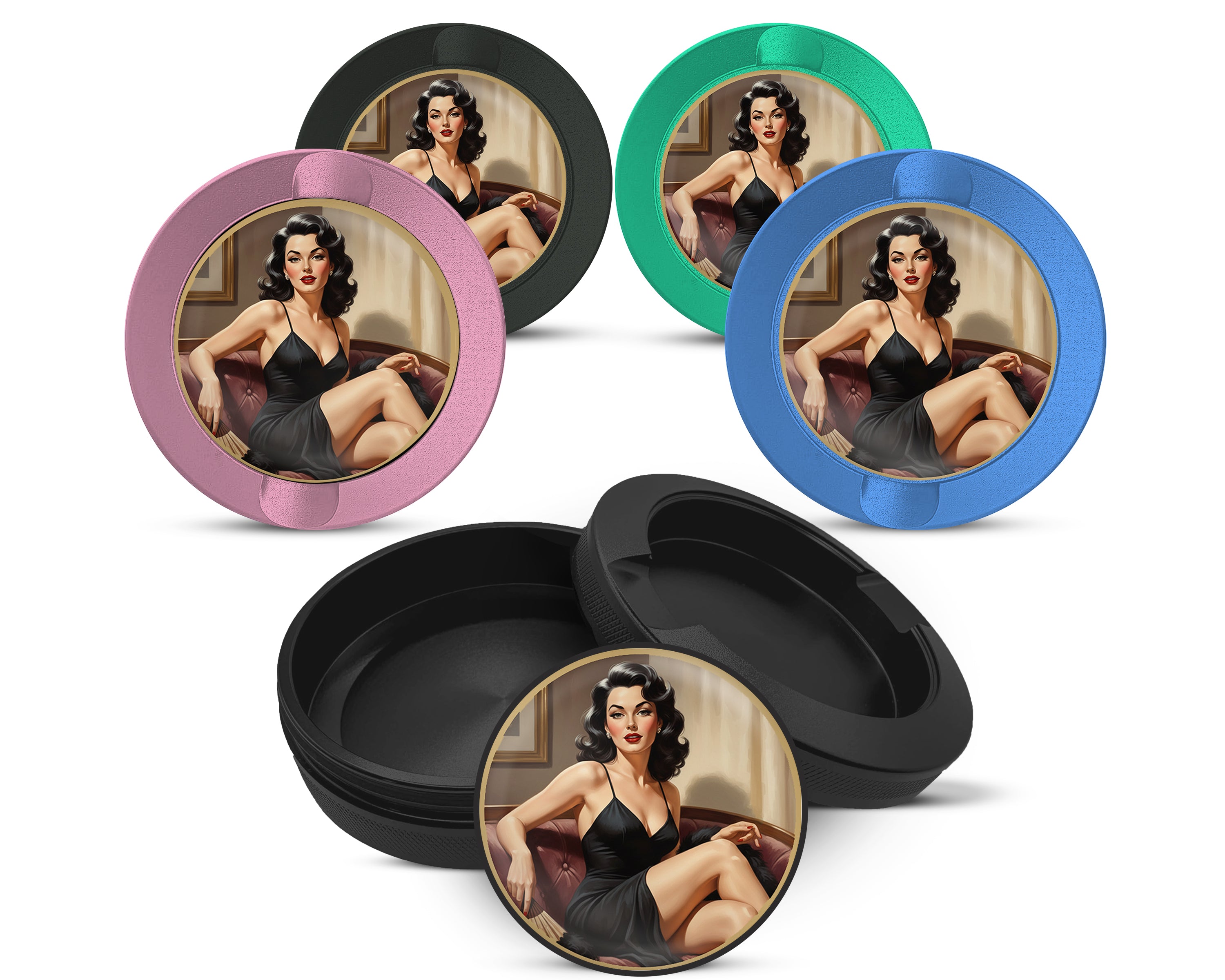 Snus Storage Case Sultry Vintage Glamour Muse 