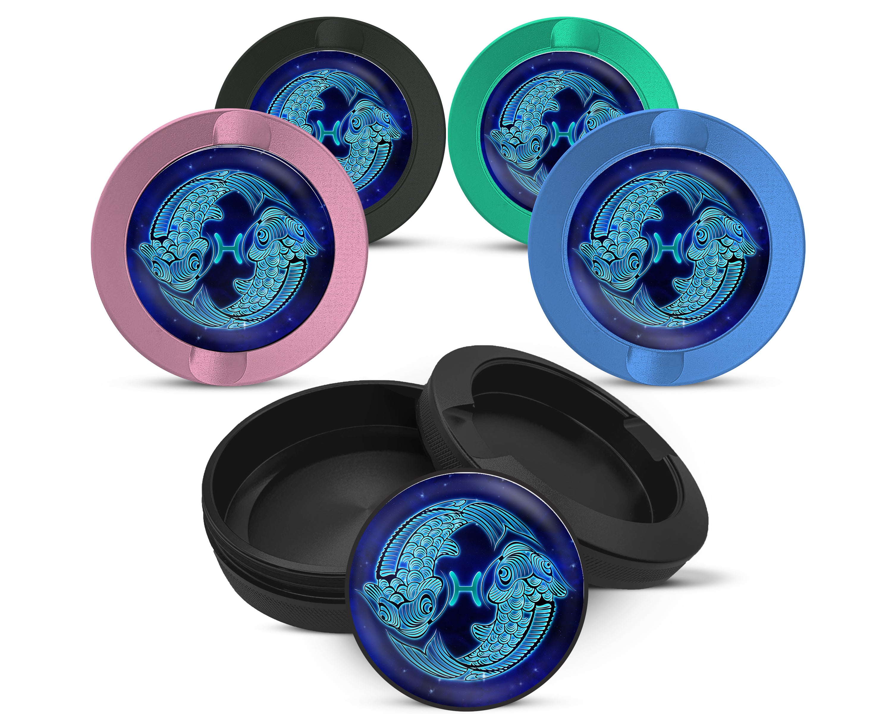 Snus Storage Case Pisces Zodiac Sign Astrology 