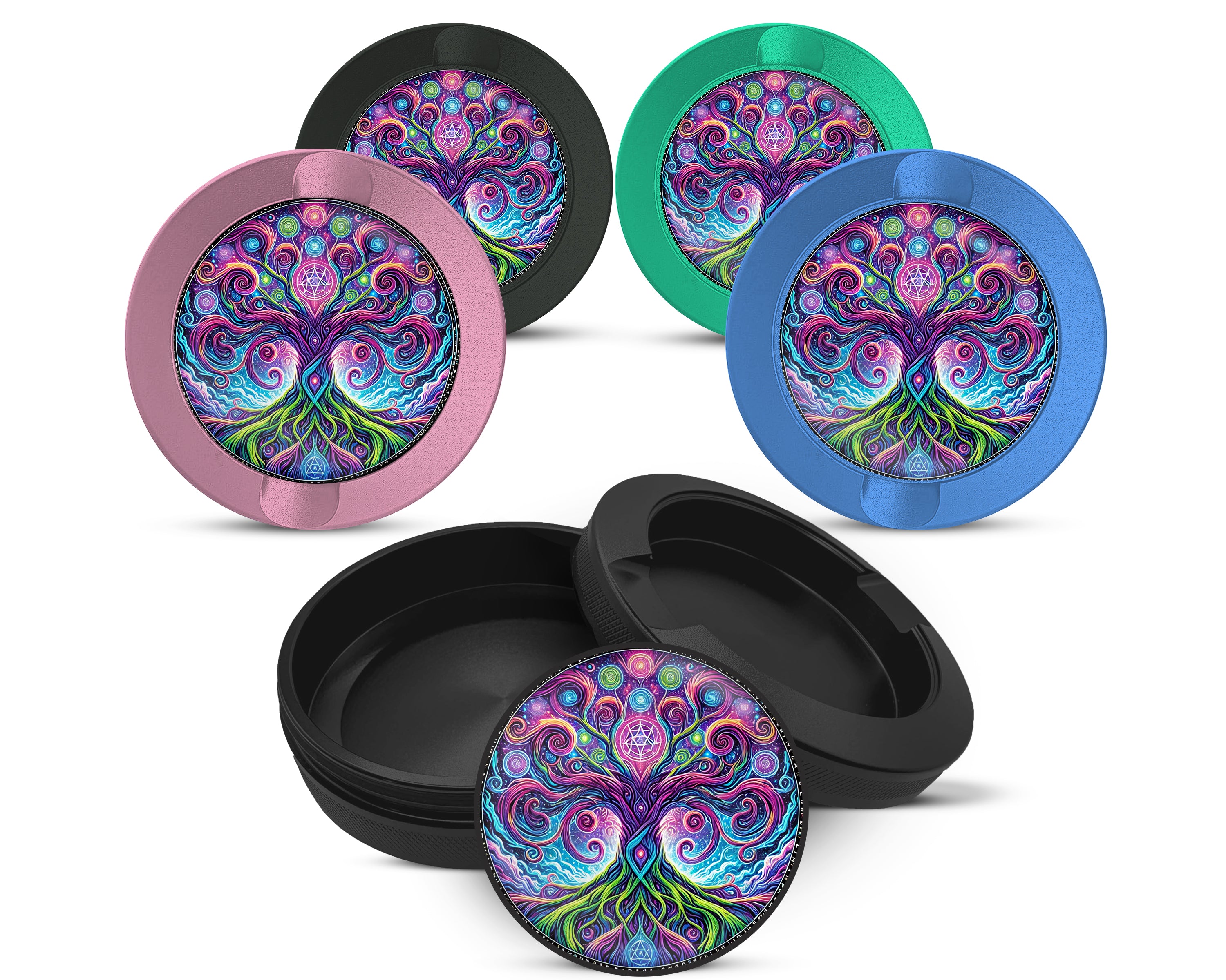 Snus Storage Case Psychedelic Yggdrasil, Old Norse Tree Of Life 