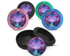 Snus Storage Case Cyberpunk Neon City Sci-Fi Skyline Art 