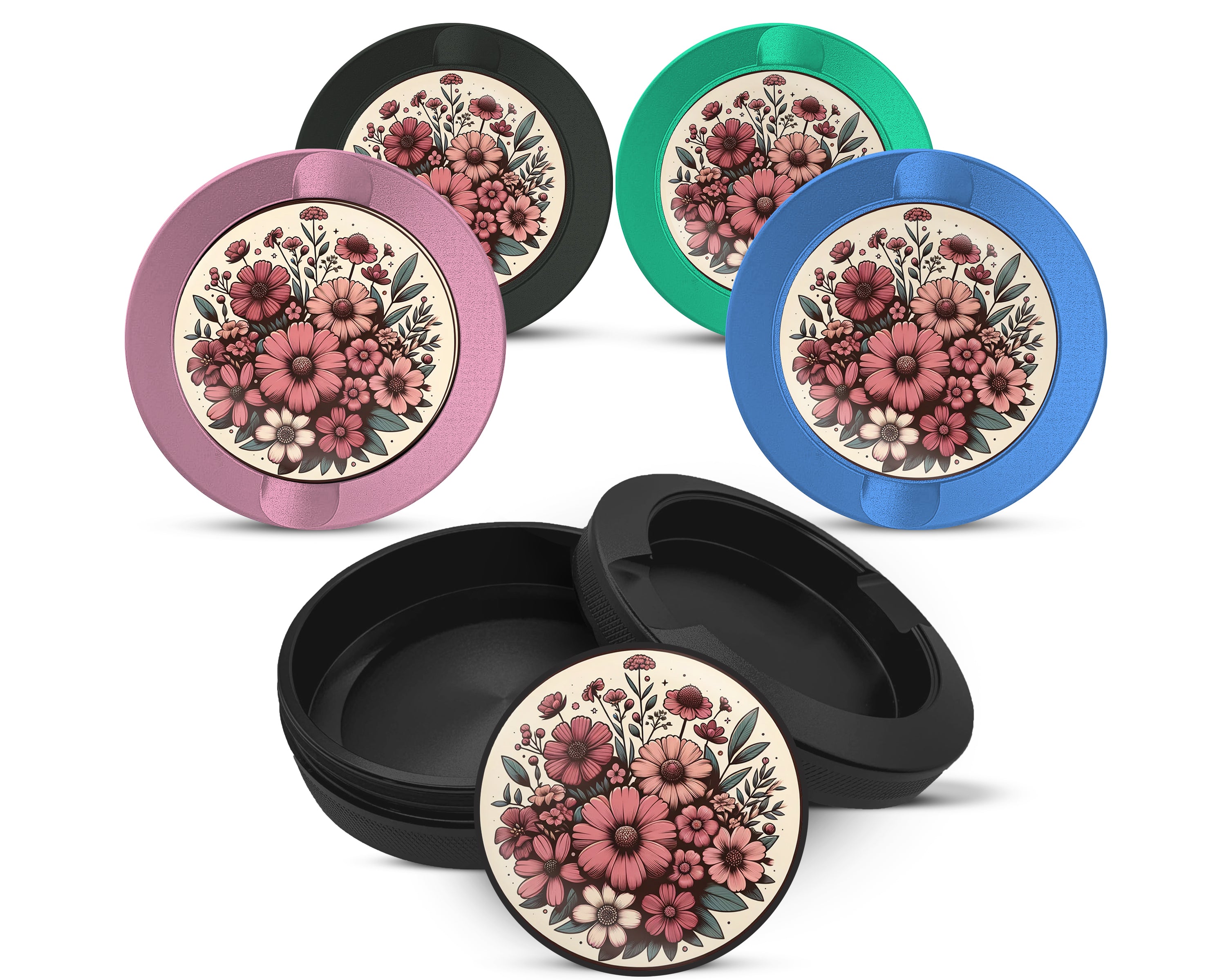 Snus Storage Case Vintage Flowers 
