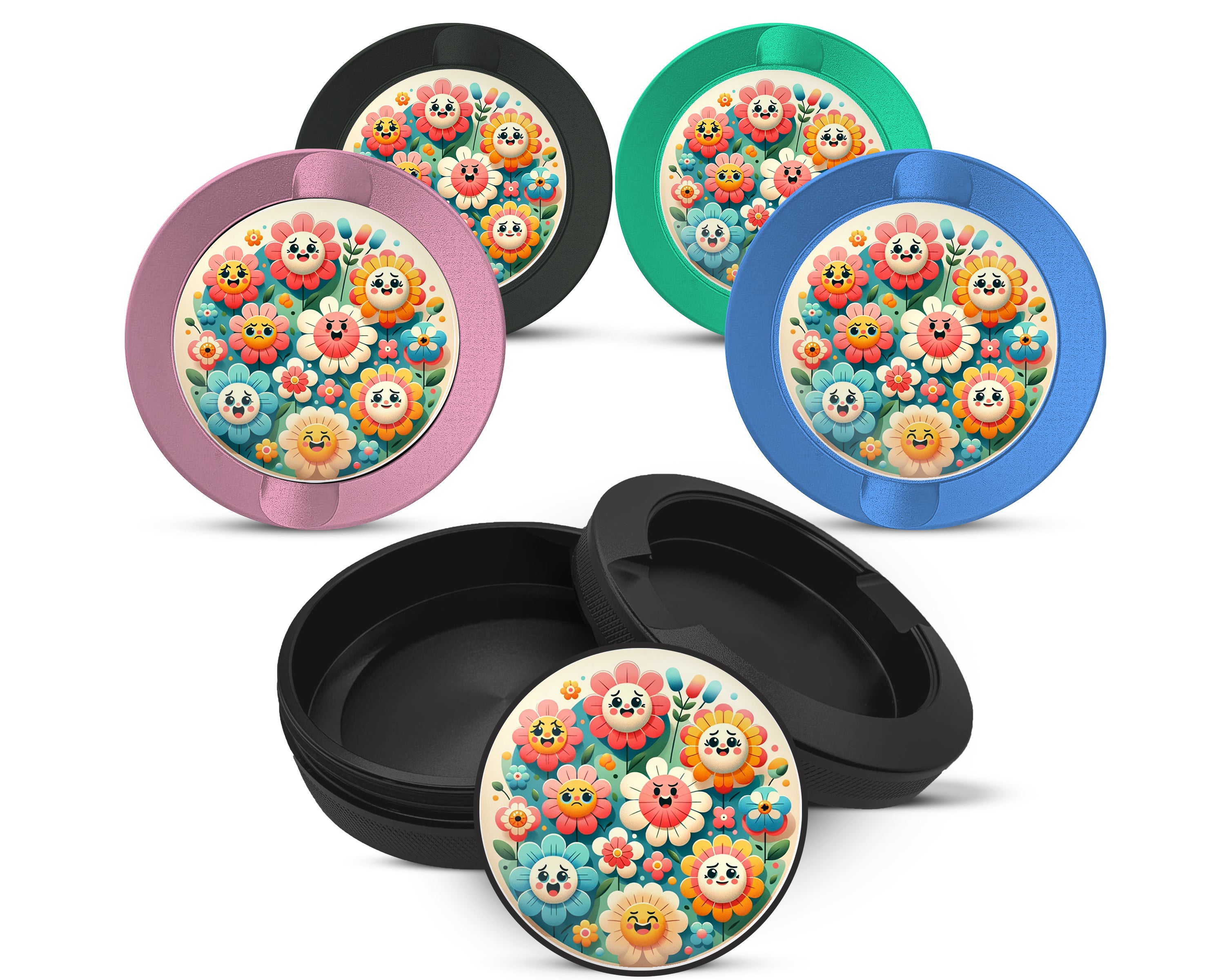 Snus Storage Case Happy Flower Power 