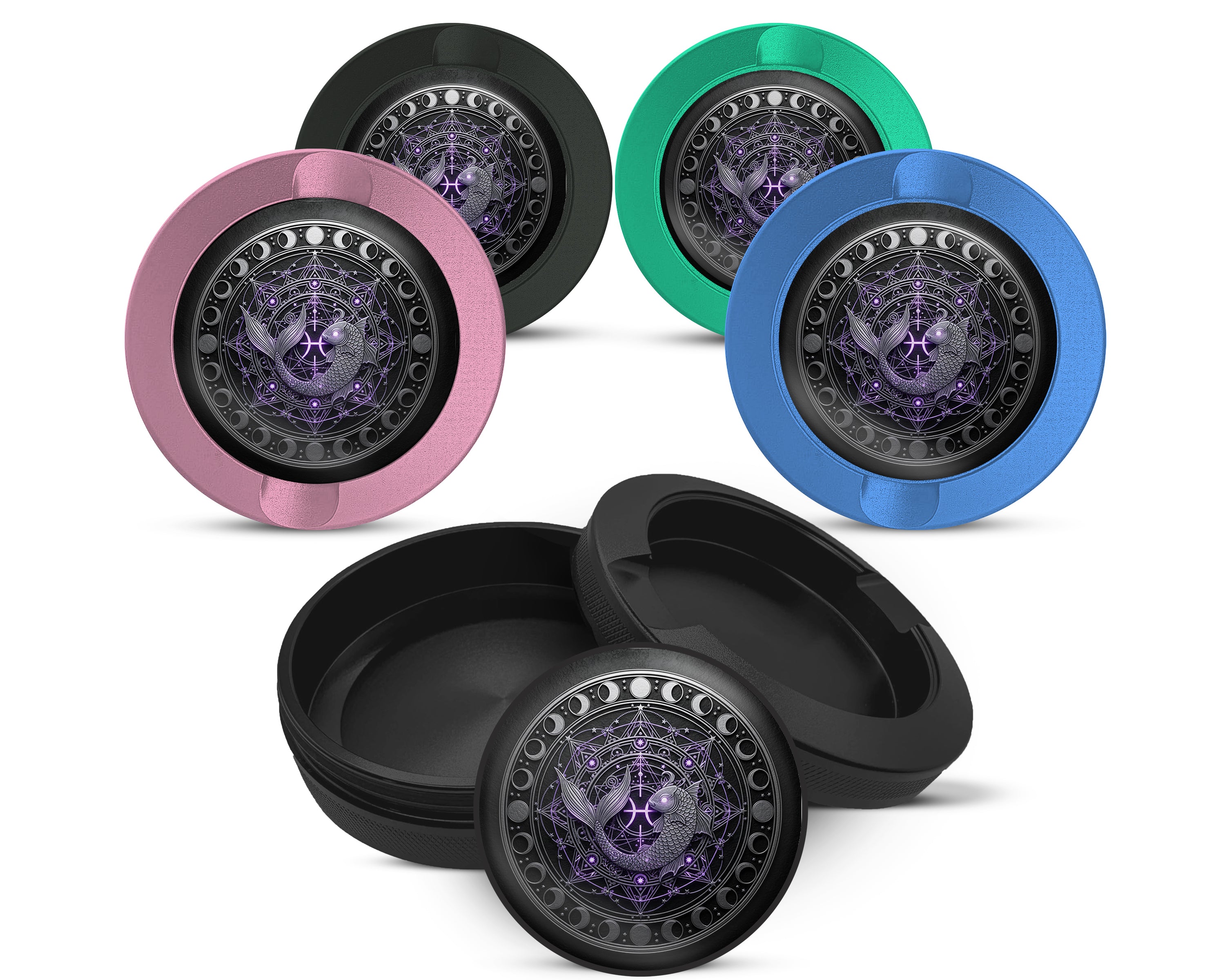 Snus Storage Case Mystic Pisces Moon Mandala 
