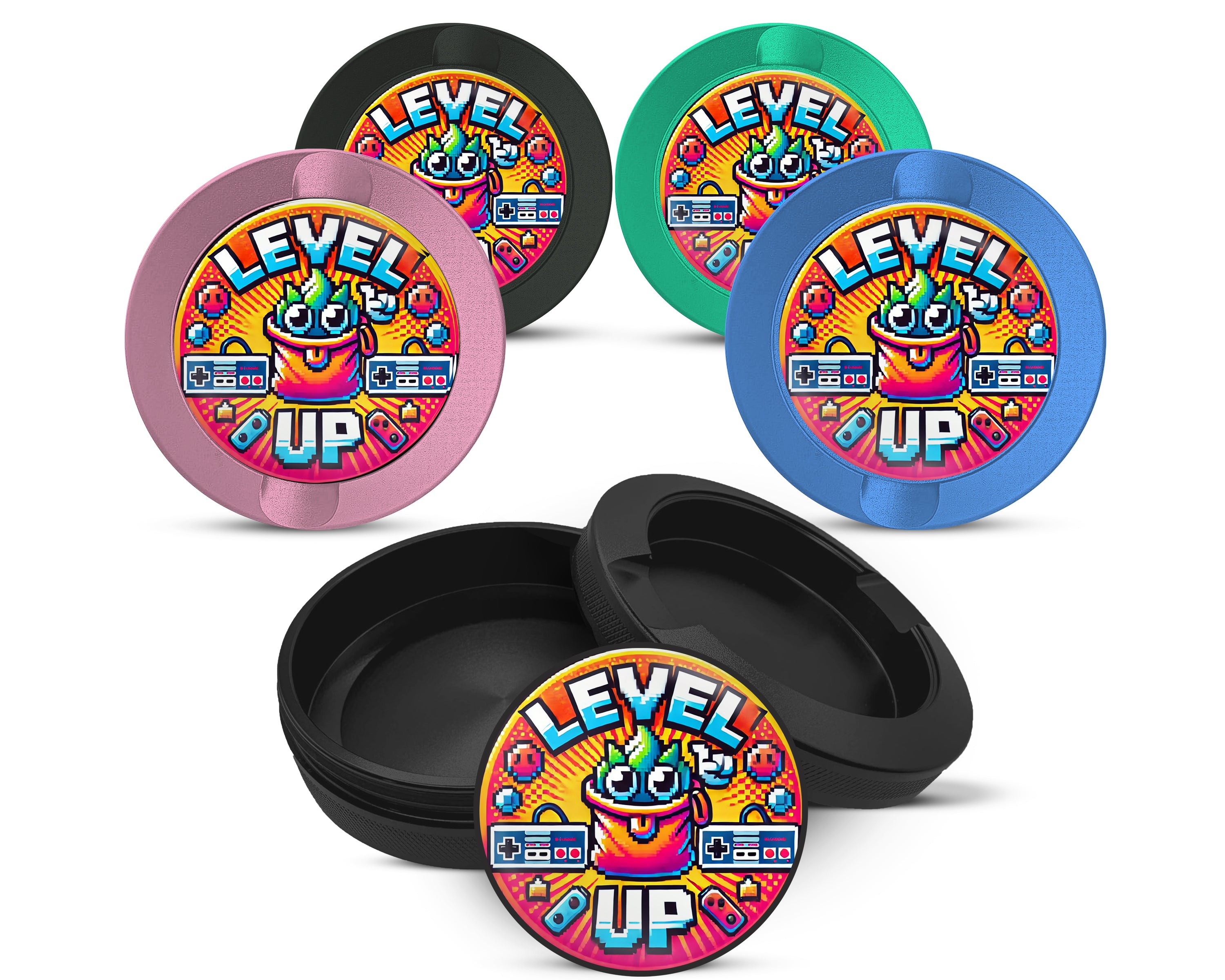 Snus Storage Case LEVEL UP Gamer Snus Holder, 8-Bit Retro 