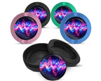 Snus Storage Case Neon Soundwave Vibes Audio Frequency Art 