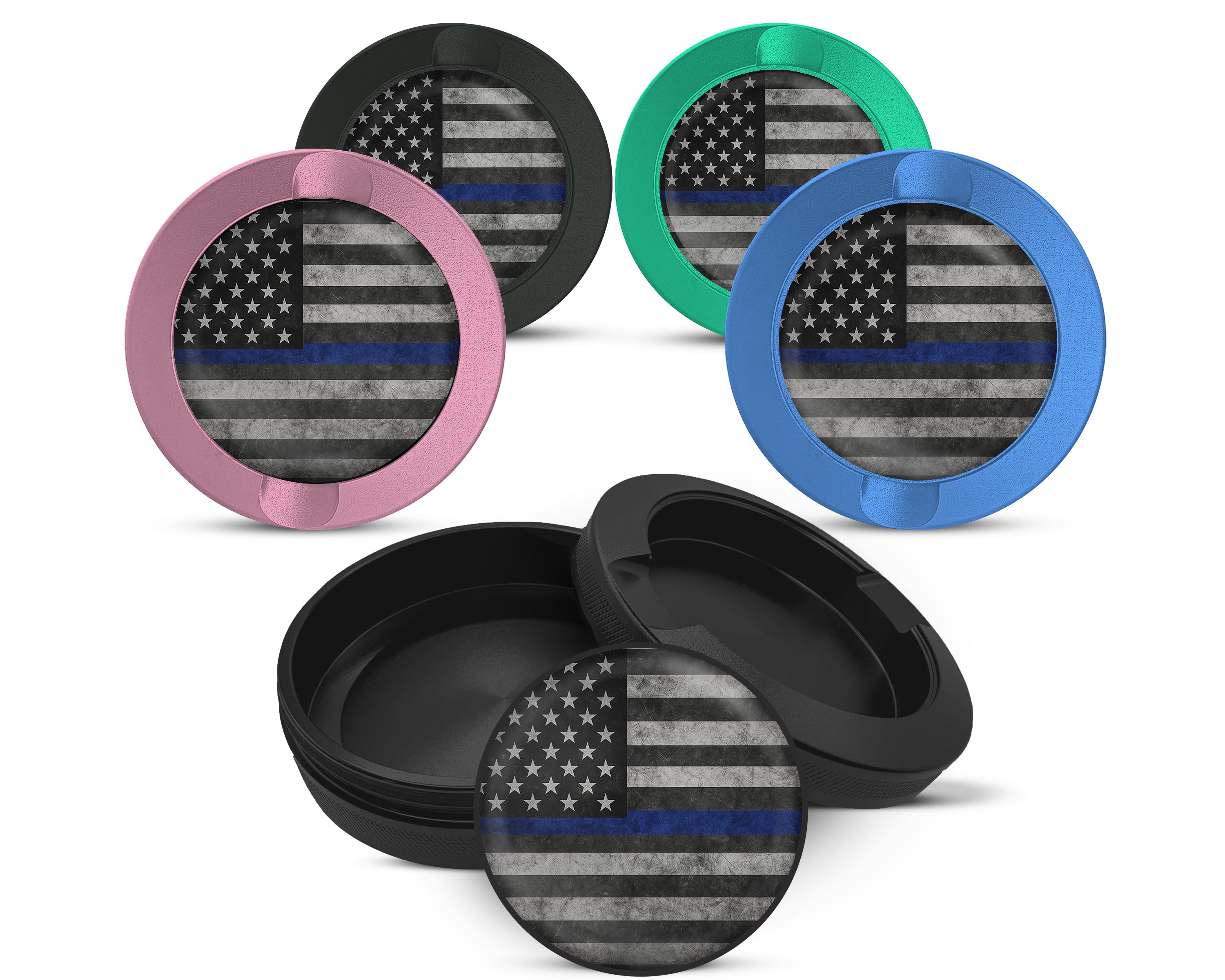 Snus Storage Case Flag Thin Blue Line 