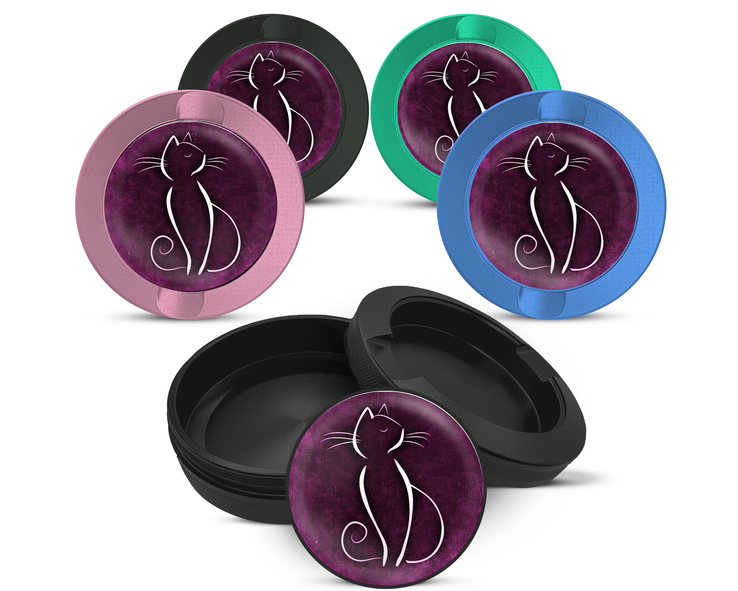 Snus Storage Case Purple Cat Lover 