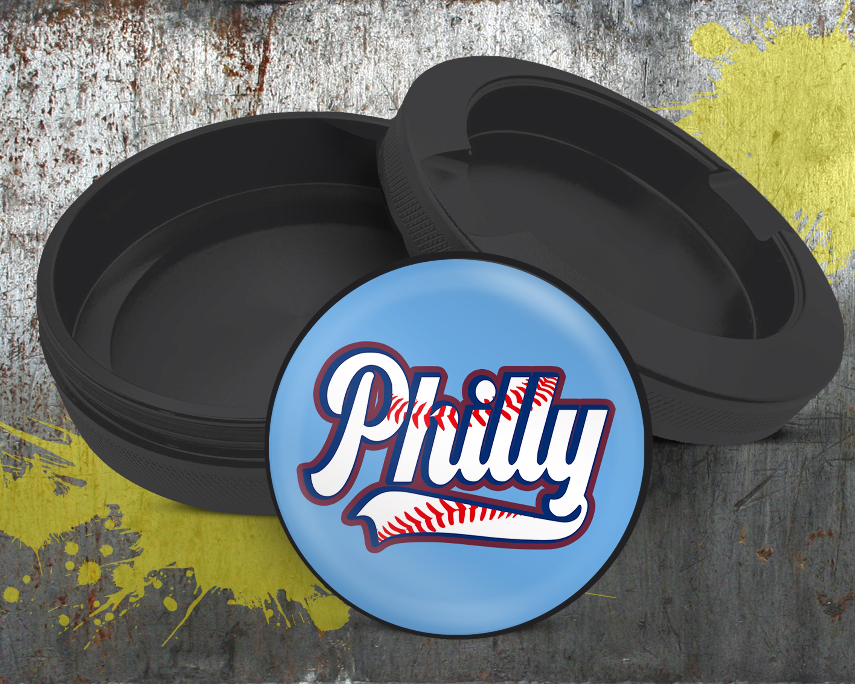 Philly Baseball Stitching Snus Storage Case Bottle Opener