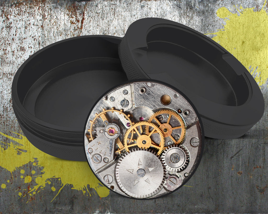 Steampunk Clockwork Snus Storage Case Bottle Opener