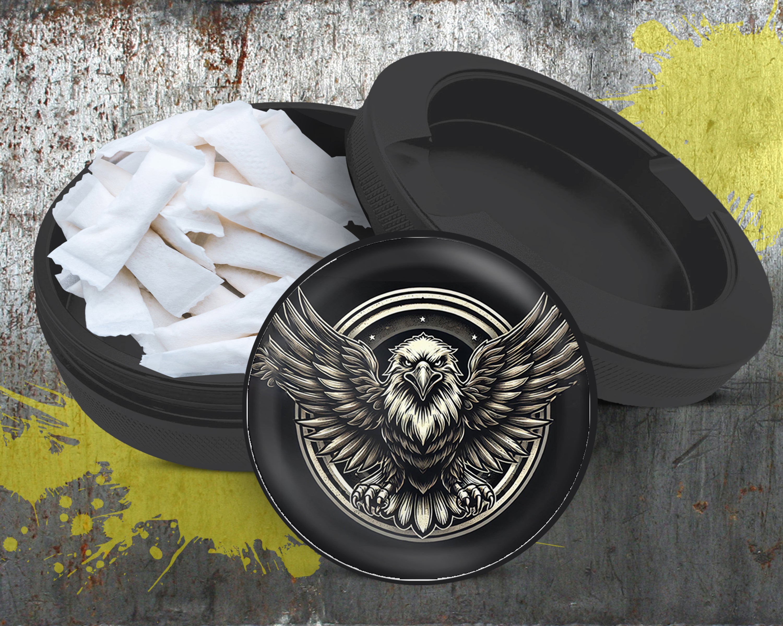 Soaring Bald Eagle Snus Storage Case Bottle Opener