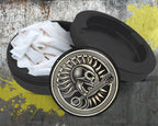 Death Metal Skull and Guitar Snus Storage Case Bottle Opener