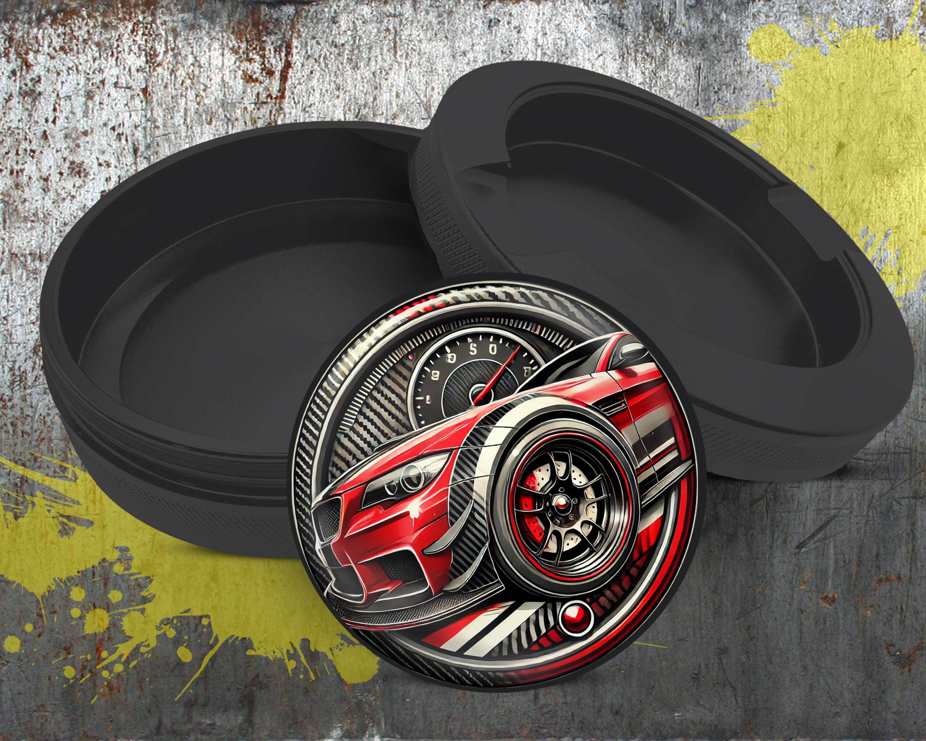Racing Stripes Snus Storage Case Bottle Opener