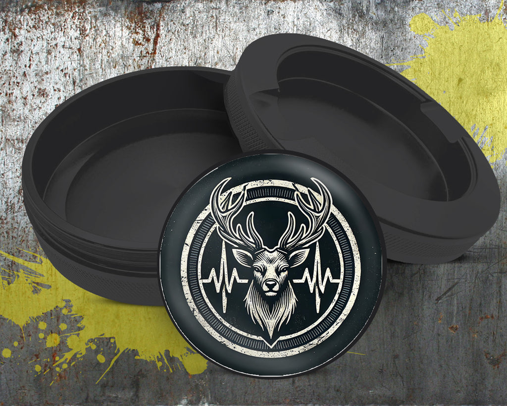 Deer Hunting Heartbeat Snus Storage Case Bottle Opener