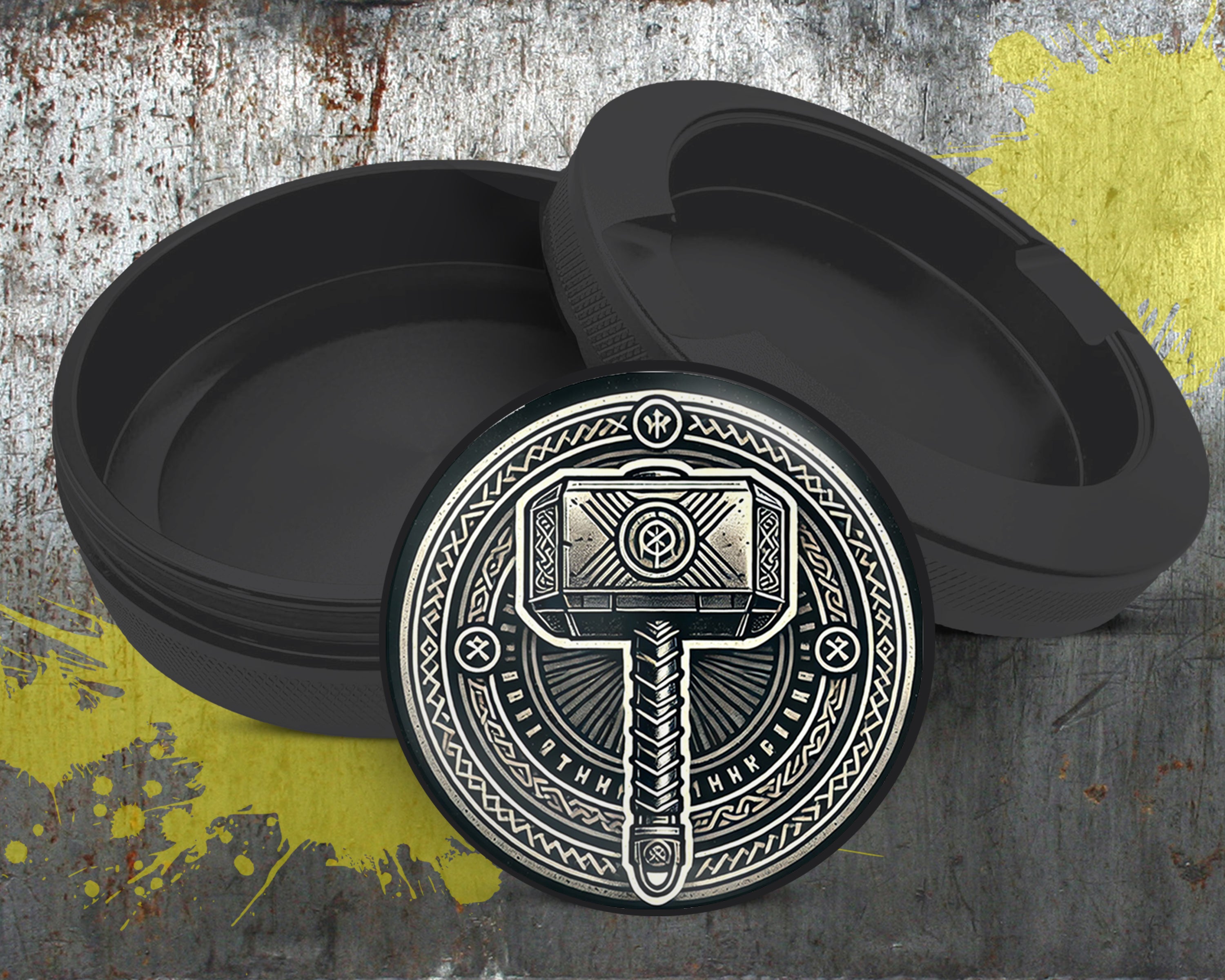 Thor's Hammer Mjolnir Snus Storage Case Bottle Opener