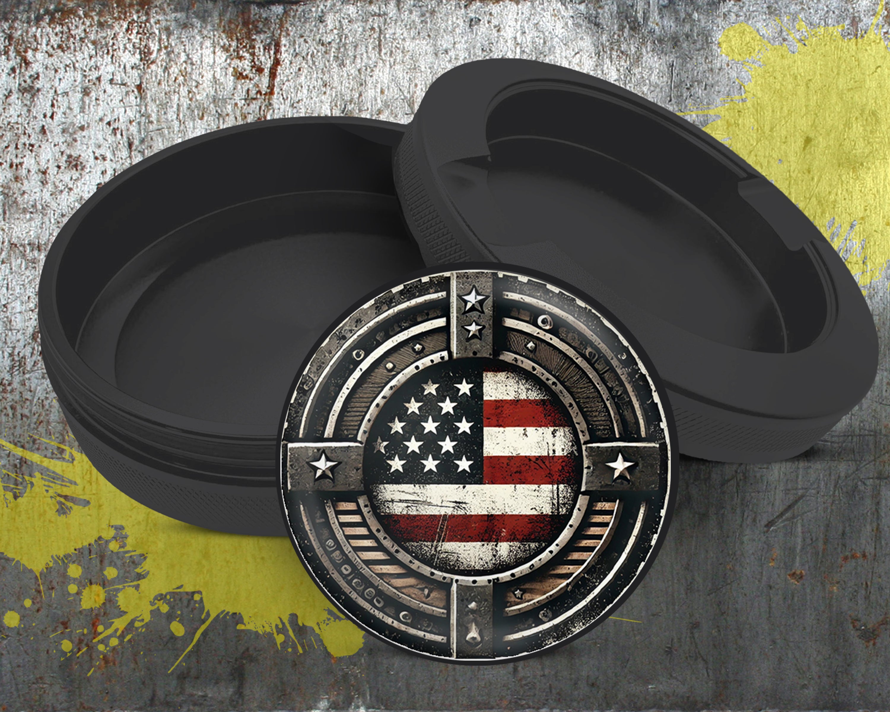 American Flag Snus Storage Case Bottle Opener
