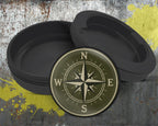 Vintage Compass Snus Storage Case Bottle Opener