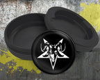 Goat Skull Satanic Snus Storage Case Bottle Opener