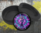 Neon Cosmic Warrior Goddess Snus Storage Case Bottle Opener