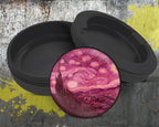 Pink Starry Night Vaporwave Van Gogh Art Snus Storage Case Bottle Opener