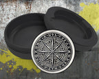 Nordic Compass Rune Emblem Snus Storage Case Bottle Opener