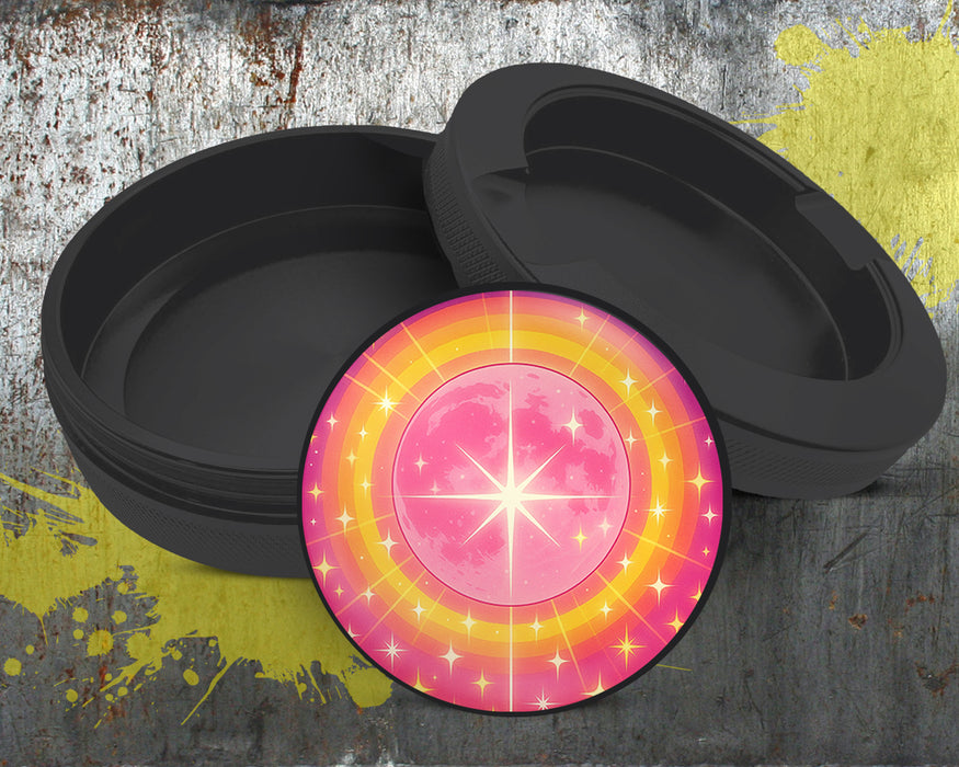 Radiant Starburst Pink Anime Moon Snus Storage Case Bottle Opener